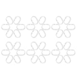36 PCS Clear Plastic Shower Curtain Rings and C Shape Hooks for Bathrooms