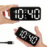 Small Digital Alarm Clock with 5 Dimmers & 5 Alarm Volumes Black