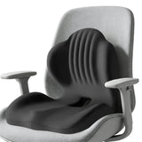 Ergonomic Seat Cushion Office Chair Seat Cushions with L-Shaped Design for Car Gaming Chair Black