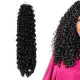 Synthetic Feather Hair Extensions Deep Wave for Braiding Style 1