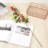 3Pcs 67cm Artificial Red Berry Branch Christmas Wreath Wedding Party Home Decor