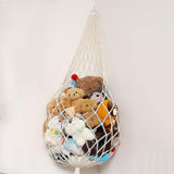 Stuffed Animal Storage Organizer Hammock Hanging Plush Toy Holder Beige