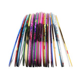 30 Rolls DIY Nail Art Striping Tape Lines for Home Salon Decor