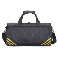Gym Duffle Bag Travel Duffel Bag Outdoor Shoulder Sports Bag Black and Yellow