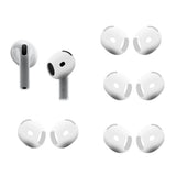4 Pairs Silicone Ear Tips for AirPods 4 Earbuds Cover Compatible with Apple Apple AirPods 4th Generation
