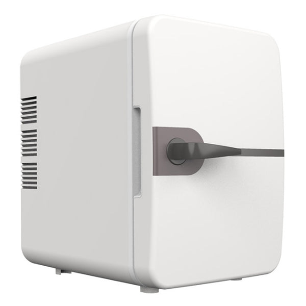 6L Mini Fridge for Drinks 12V Small Refrigerator for Home Office Dorm Car White
