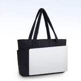 Women’s Handheld Tote Bag – With Cup Holder Compartment and Luggage Sleeve for Travel & Work Black