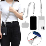 Anti-lost Mobile Phone Lanyard Set Universal  Crossbody Hanging Strap Rope Gray