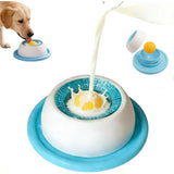 Pet Slow Feeder with Non-Slip Base Dog Textured Feeding Bowl for Wet Dry Food  Blue