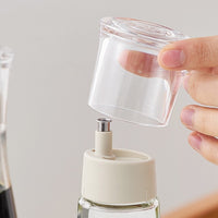260ml Oil Glass Container Vinegar Lid Bottle Dispenser for Kitchen