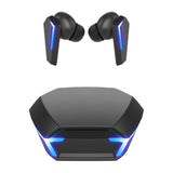 Wireless Bluetooth Gaming Earphones In-Ear Headsets with Breathing Light Black