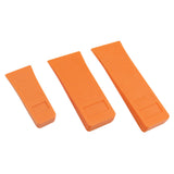 3 PCS Tree Felling Wedges High Impact for Logging Falling Cutting Cleaving