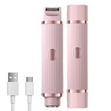 2-in-1 Dual Head Electric Women’s Shaver for Bikini Line and Body Hair Pink