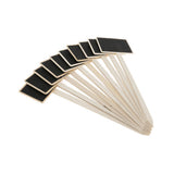 10-Pack Wooden Chalkboard Plant Labels
