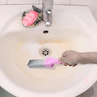 4Pcs Pumice Stone Cleaning Brush with Removable Handle for Toilet Bathroom Kitchen