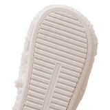 Non Slip Open Toe Slippers for Women Indoor and Outdoor White