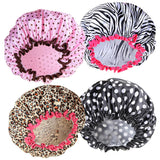4 PCS Shower Cap Protection Hair Bath Caps for Women