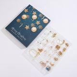 24PCS Christmas Jewelry Advent Calendar with Bracelet Necklace Rings & Earrings Style 2
