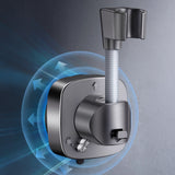 360 Degree Rotation  Shower Head Holder with Suction Cup for Bathroom Bathtub Rental Hotel Black