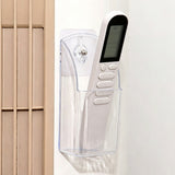 3 PCS TV Remote Control Holder Wall Mount Clear Acrylic Organizer Stand Box Storage