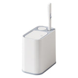 5L Wheeled Bathroom Trash Bin with Toilet Brush 36 Single-Use Heads