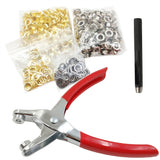 402 Pcs Grommet Eyelet Pliers Kit with 400 Metal Eyelets 6mm for Leather Crafts