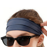 4-Pack Wide Elastic Fitness Sweat Headbands for Workout Yoga & Sports