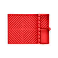 Silicone Griddle Mat Side Shelf Mat Grill Pad for Blackstone Barbecue Grill Accessories Tool Red