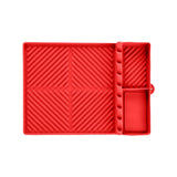 Silicone Griddle Mat Side Shelf Mat Grill Pad for Blackstone Barbecue Grill Accessories Tool Red
