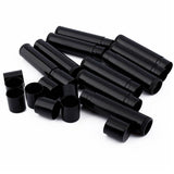 100 PCS Empty lipstick Plastic Lip Balm Container Tubes Caps 5g DIY Balm Black