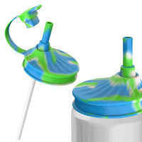 4 Pcs Set Soda Can Lids with Straws Reusable Silicone Can Covers  for Beer Juice