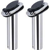 2Pcs Stainless Steel Boat Fishing Rod Holder 30 Degree Flush Mount Truck RV Kayak