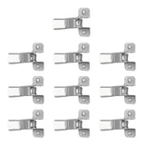 10 PCS Wall Mount Spring Grip Broom Tool Holder Storage Rack with Screws