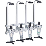 4-Bottle Wall-Mounted Wine Rack and Dispenser for Kitchen or Bar