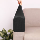 2PCS Universal Chair Arm Protector Covers for Furniture Black