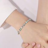 Moonstone & Amazonite Jasper Bracelet for Women – Stainless Steel Jewelry Gift Style 1