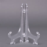10 PCS Clear Adjustable Plate Display Easel Stands