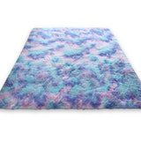 Cute Furry Pastel Rug Soft Fluffy Carpet for Living room Blue
