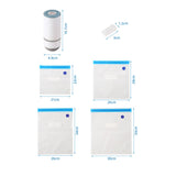 Electric Vacuum Sealer Set Handheld Vacuum Sealer with Reusable Vacuum Food Storage Bags and Sealing Clips