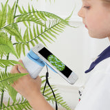 60X-180X Magnification Pocket Microscope Explorer Toy Set for Kids Blue