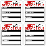 120Pcs Oil Change Reminder Stickers 2-inch Static Cling Next Service Due Labels for Car Auto Vehicle Window
