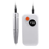 Electric Nail Drill Set Portable Wireless Nail File Machine Kit Manicure Pedicure Tool White