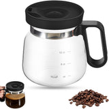 16 Oz Glass Coffee Mug with Lid – Coffee Pot Style Cup