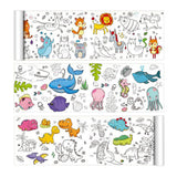 4PCS Large Coloring Paper Scroll Rolls Drawing Set 30x300cm for Little Ones