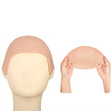 Bald Wig Cap Wrinkled with Short Ears Wig Net for Cosplay Halloween