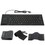 Foldable Flexible USB Keyboard Waterproof Silicone Style 1