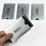 30 PCS Slim RFID Card Sleeves – Credit & ID Protector Wallet Shields Silver