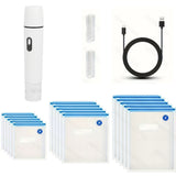Handheld Vacuum Sealer with 15 Bags and 2 Clips for Clothes Bedding Meat Vegetables