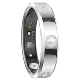 Smart Health Ring with Heart Rate Sleep & Blood Oxygen Monitoring Silver