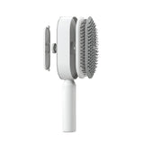 Self Cleaning Hair Brush with Holder Easy Clean Massage Hair Comb for for Thick Curly Long Hair